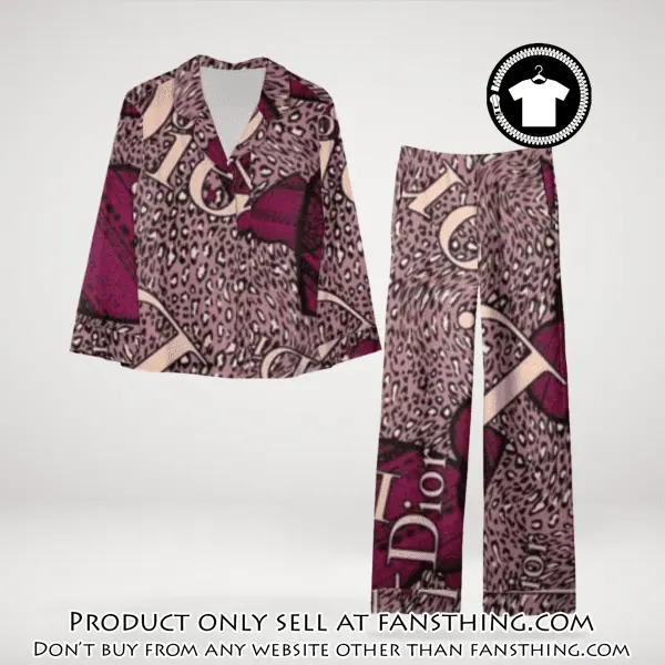 Trending luxury dior satin pajama set pjs1045 fst0734190